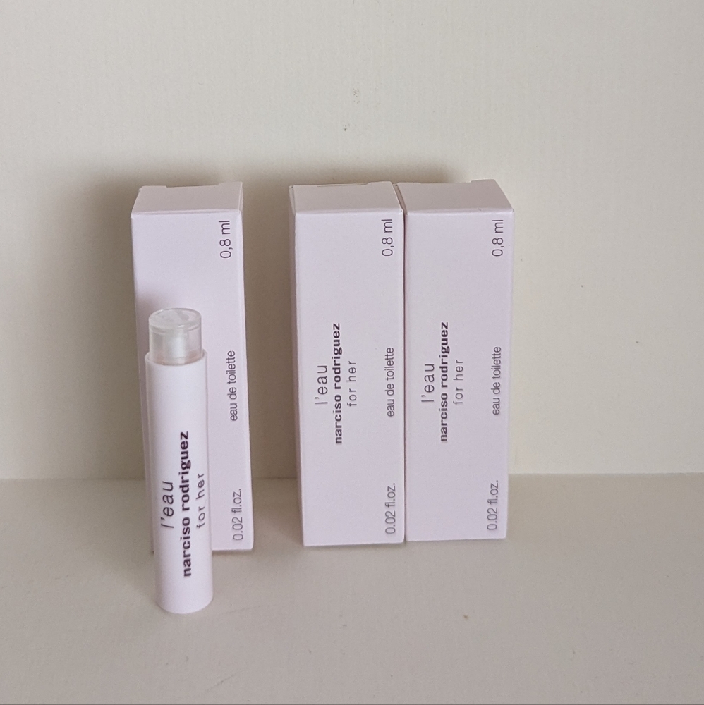 3 x Narciso Rodriguez for Her L'Eau ED T